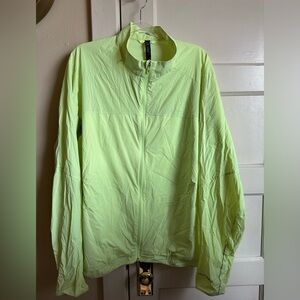 Lululemon Lime Green Lightweight Ventilated Jacket - XXL